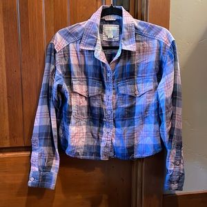 American Eagle plaid button up